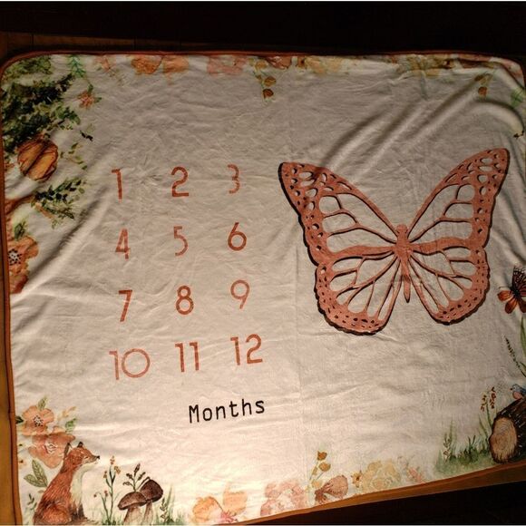 New Baby  Milestone Blanket - Picture 8 of 8
